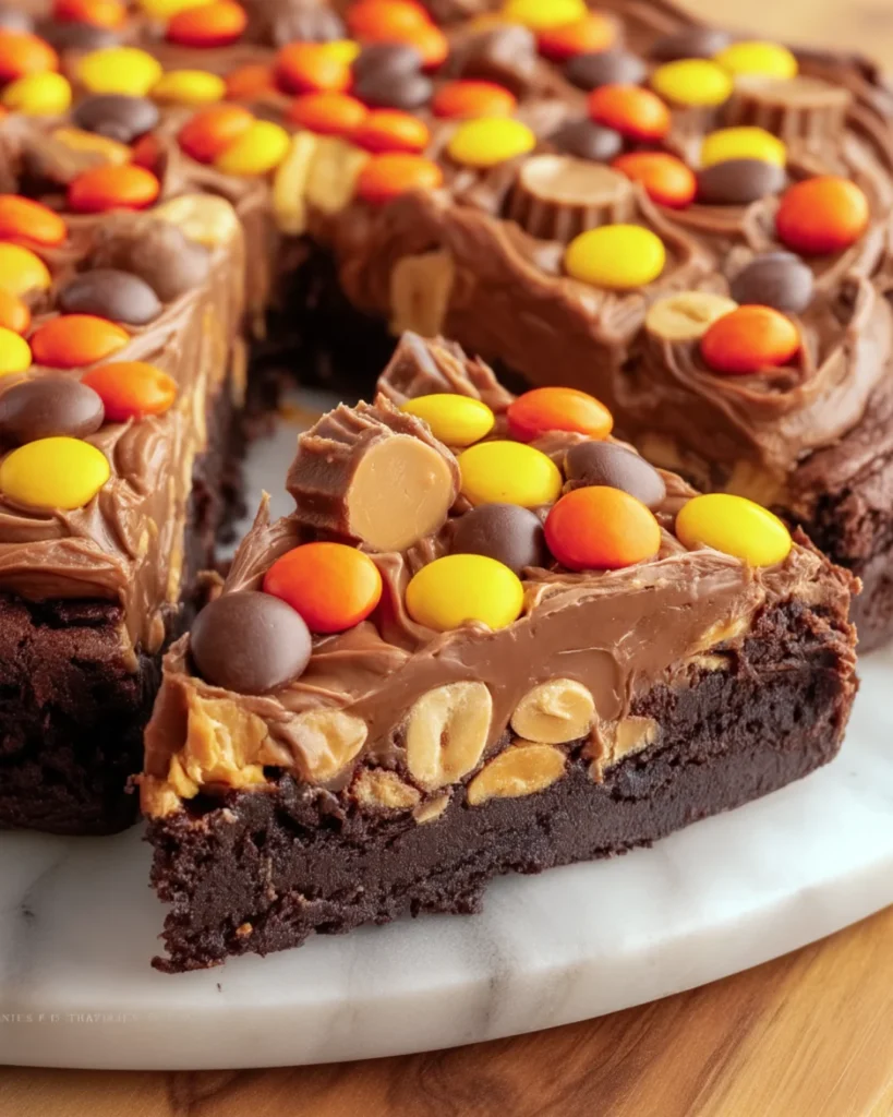 Reese’s Brownie Dessert Pizza