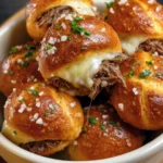 smoked brisket and beer cheese pretzel bombs