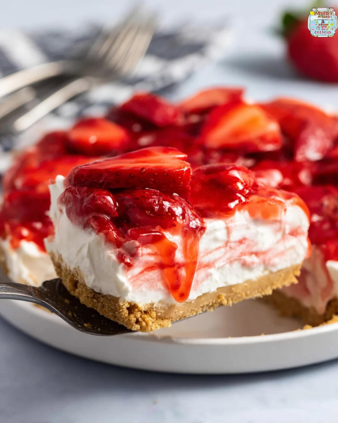 Strawberry cream cheese pie