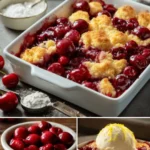 old-fashioned cherry cobbler