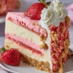 Strawberry Shortcake Cheesecake Cake