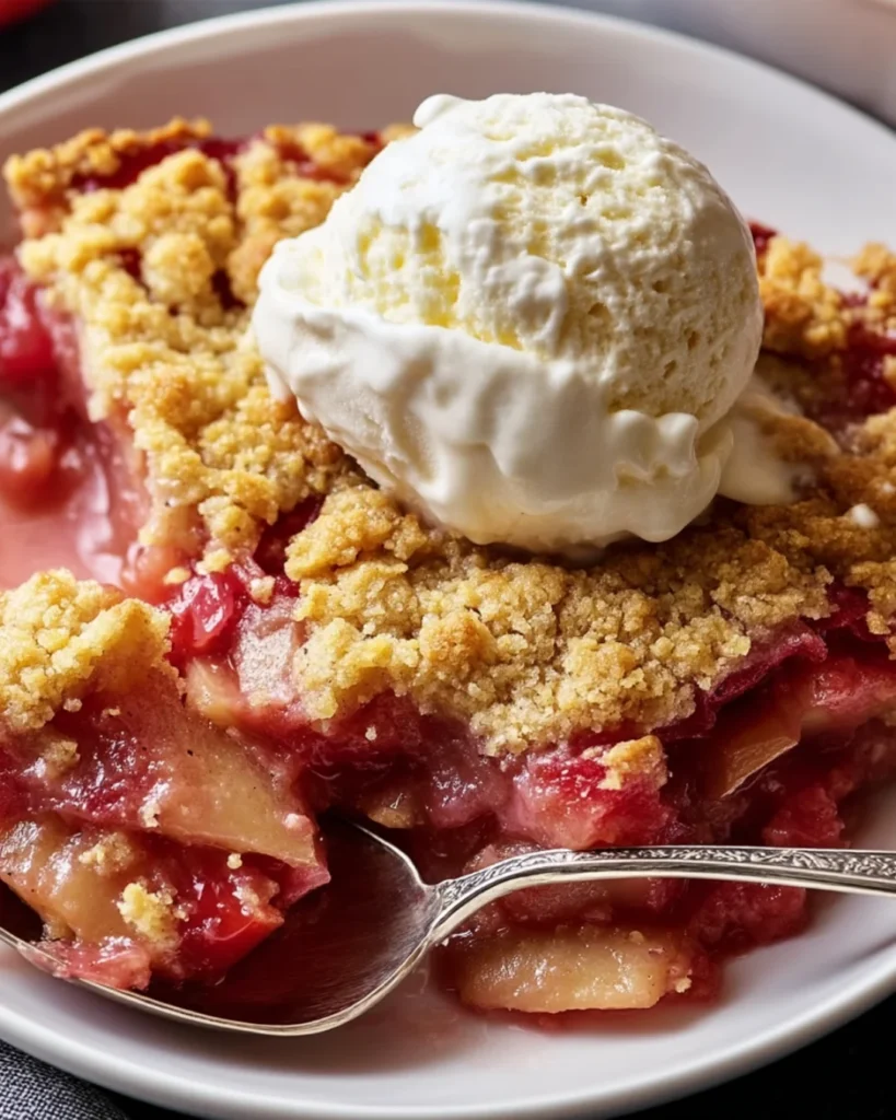 rhubarb dump cake