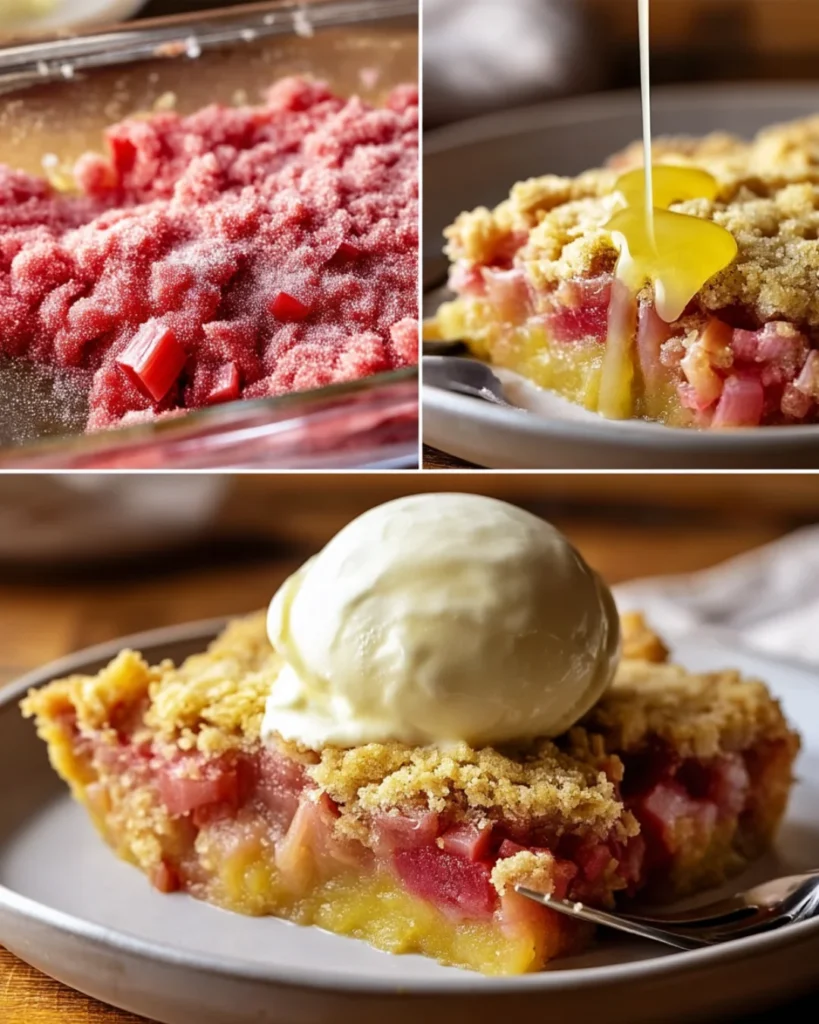 rhubarb dump cake