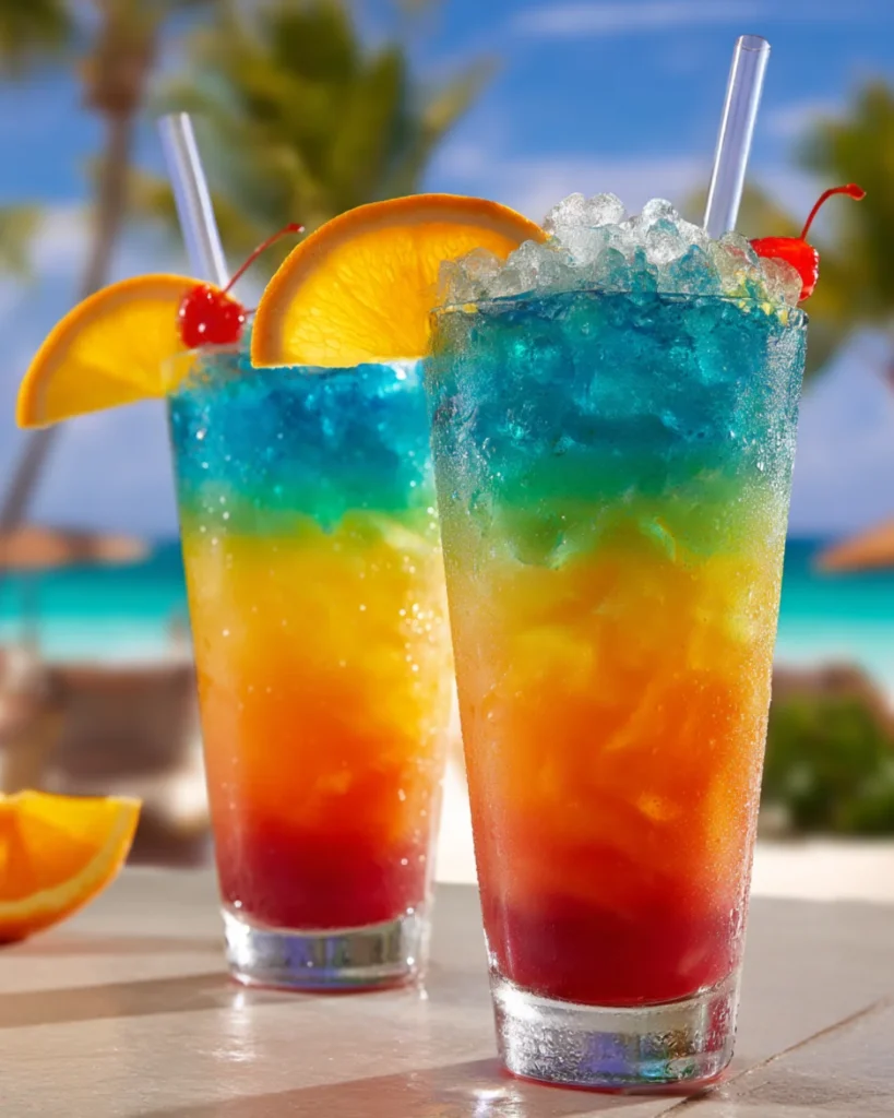 Rainbow Paradise Cocktail