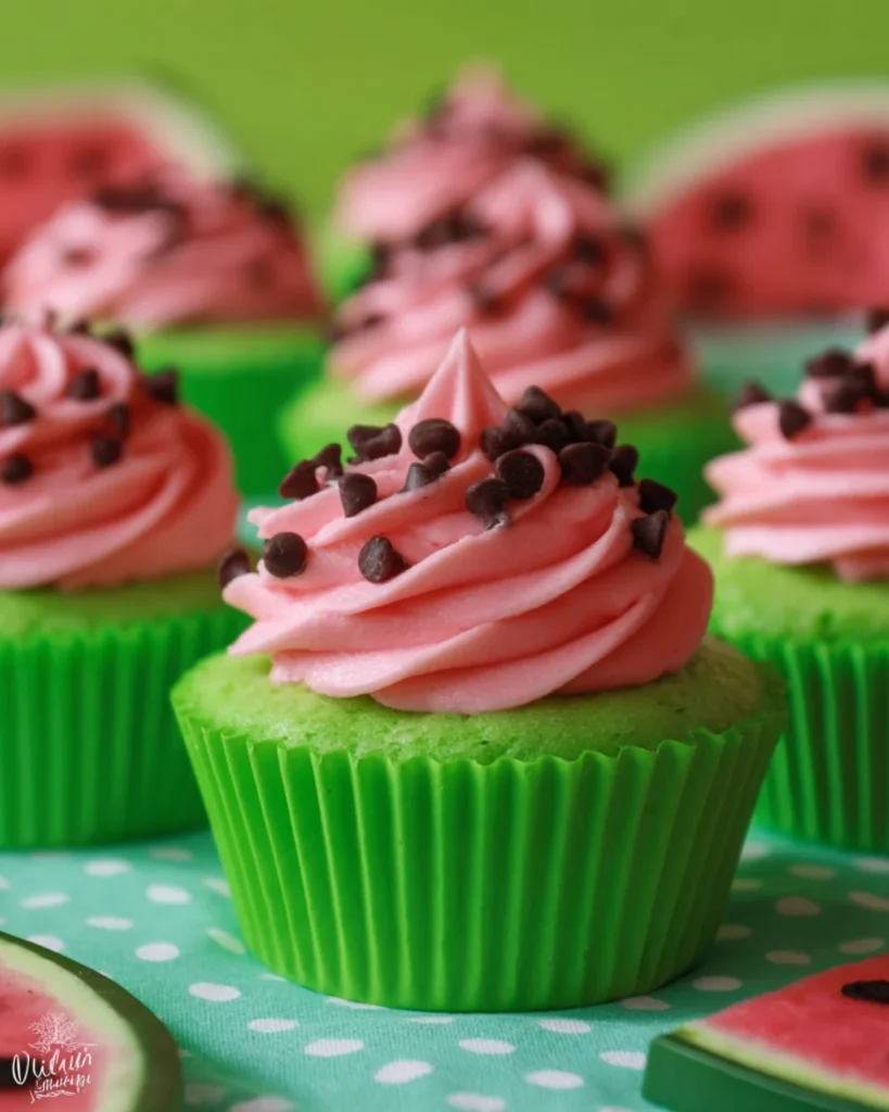 Watermelon cupcakes