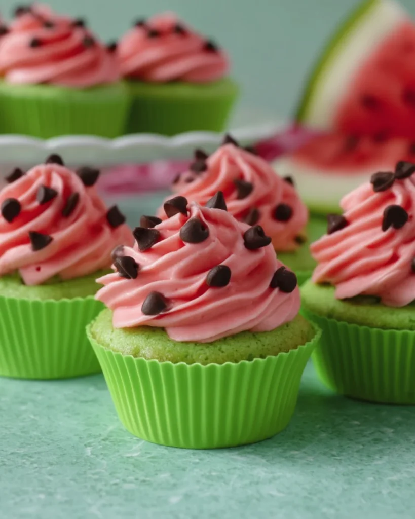 Watermelon cupcakes