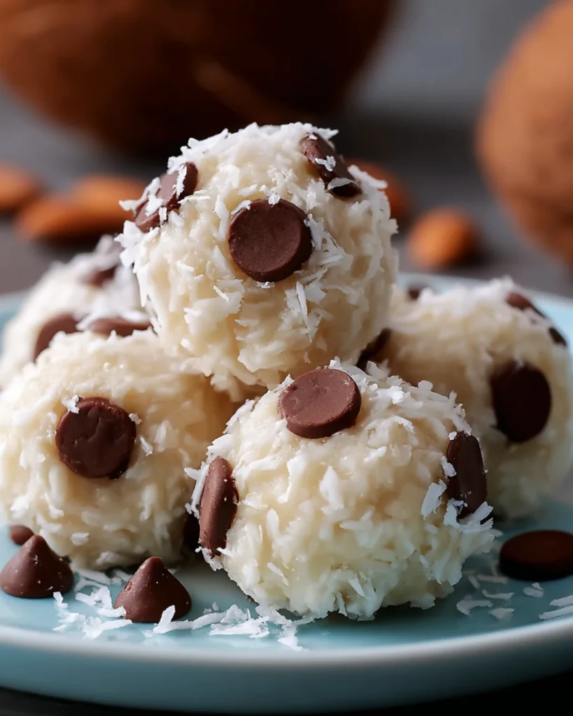 Chocolate-Covered Coconut Almond Bites