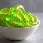 Dill pickle gummy worms