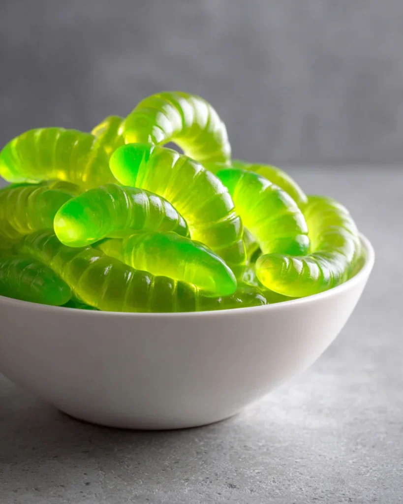 Dill pickle gummy worms
