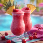 Frozen cherry piña coladas