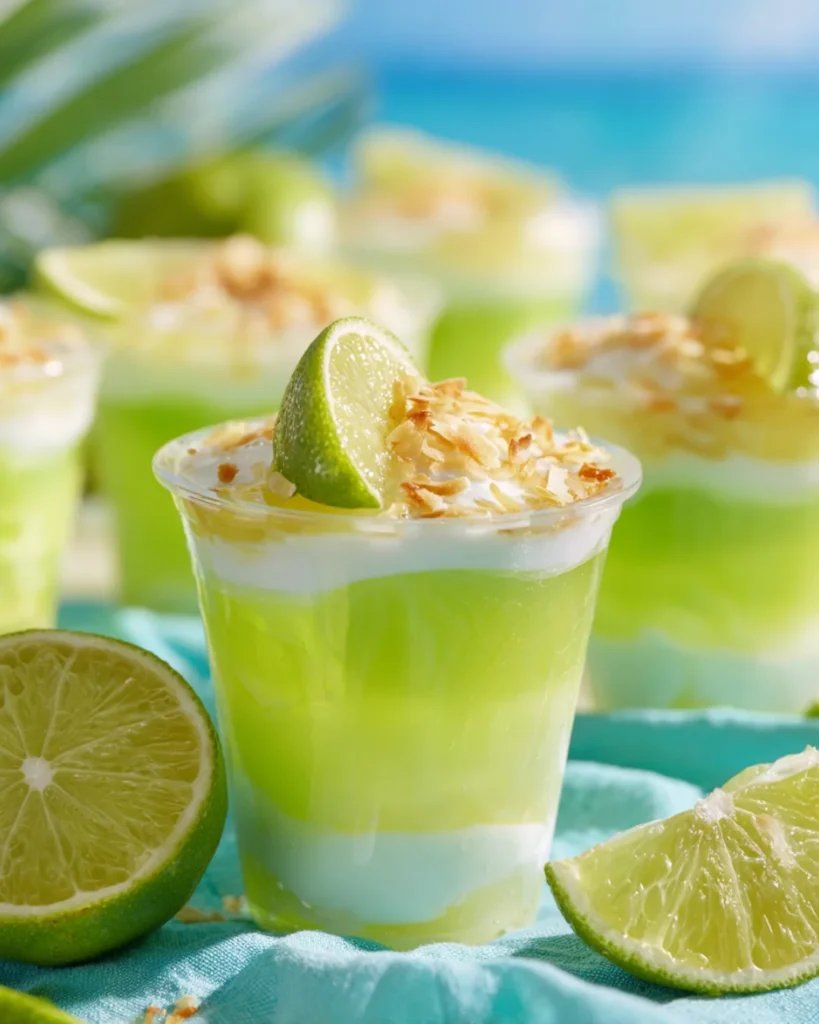 Coconut Lime Daiquiri Jello Shots