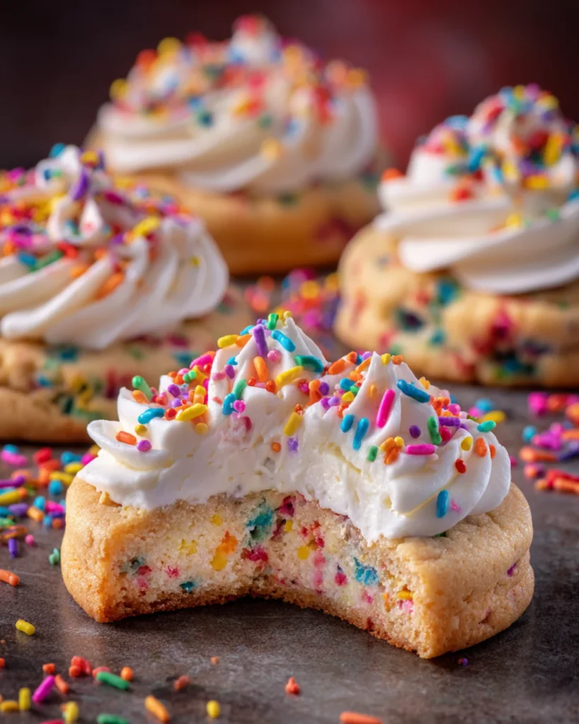Birthday Cake Protein Cheesecake Cookies