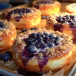 Wild Blueberry Coffee Cake Brioche Danishes