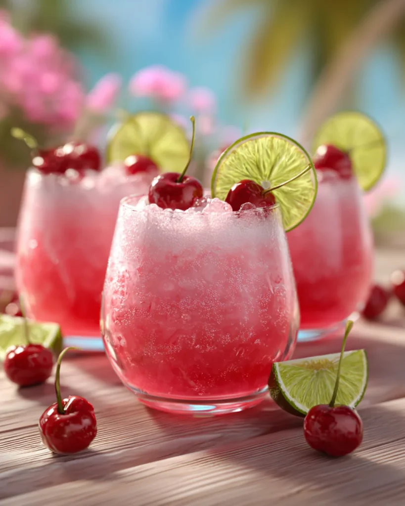 Creamy Vanilla Cherry Limeade