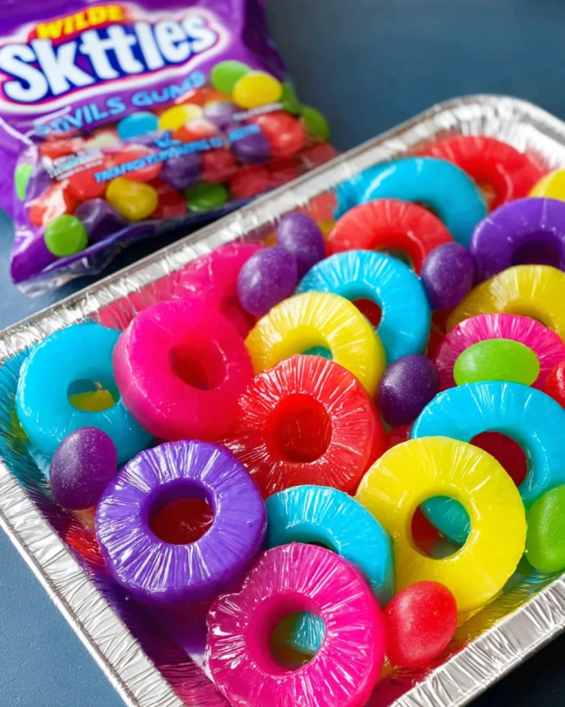 Candied Pineapple Skittle Rings
