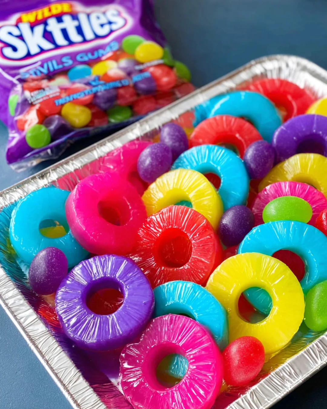 Candied Pineapple Skittle Rings