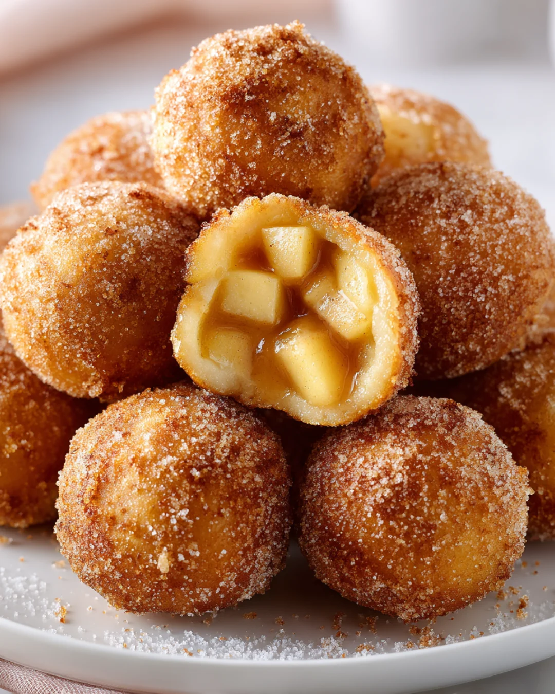 fried apple pie balls