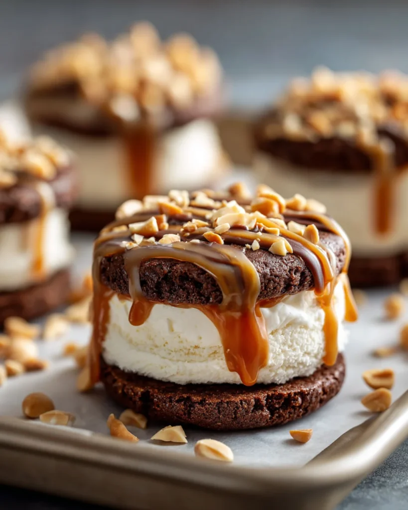 Snickers Ice Cream Sandwich Recipe