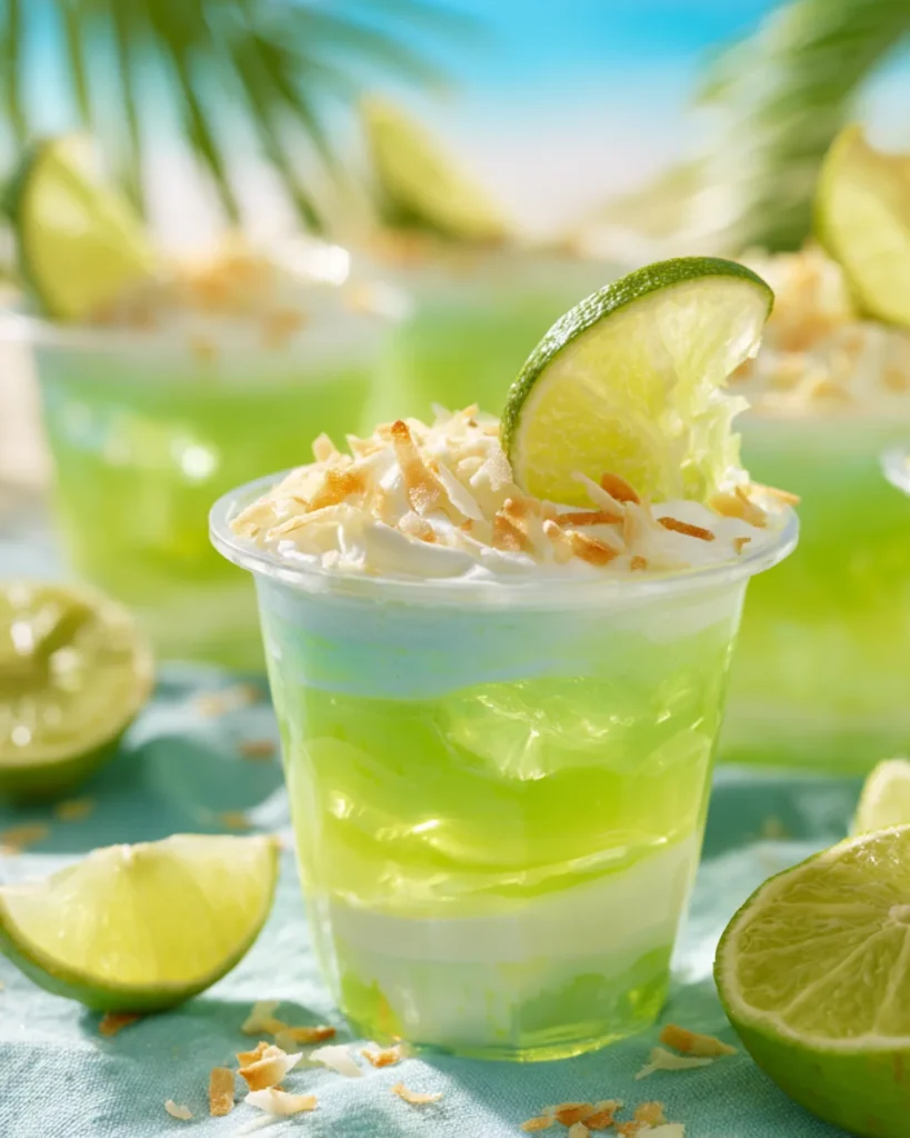 Coconut Lime Daiquiri Jello Shots
