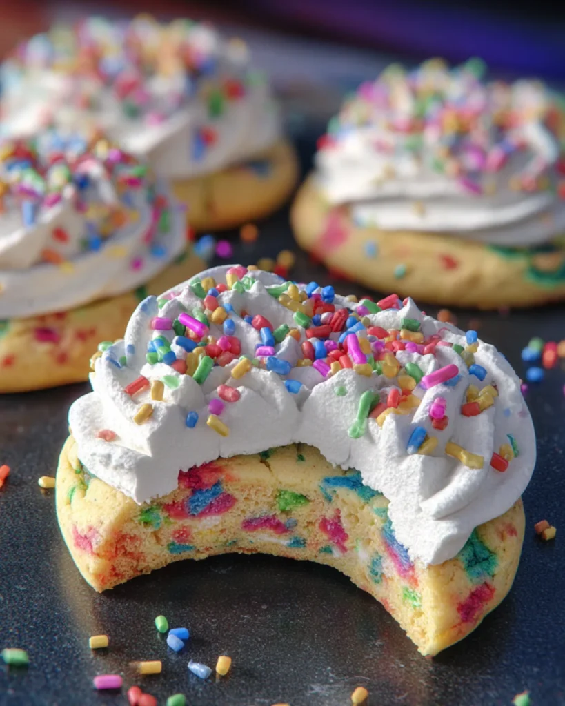 Birthday Cake Protein Cheesecake Cookies