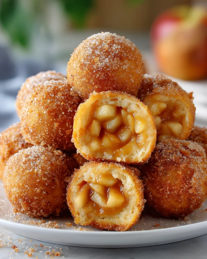 fried apple pie balls