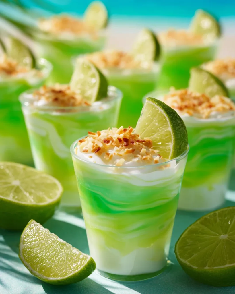 Coconut Lime Daiquiri Jello Shots