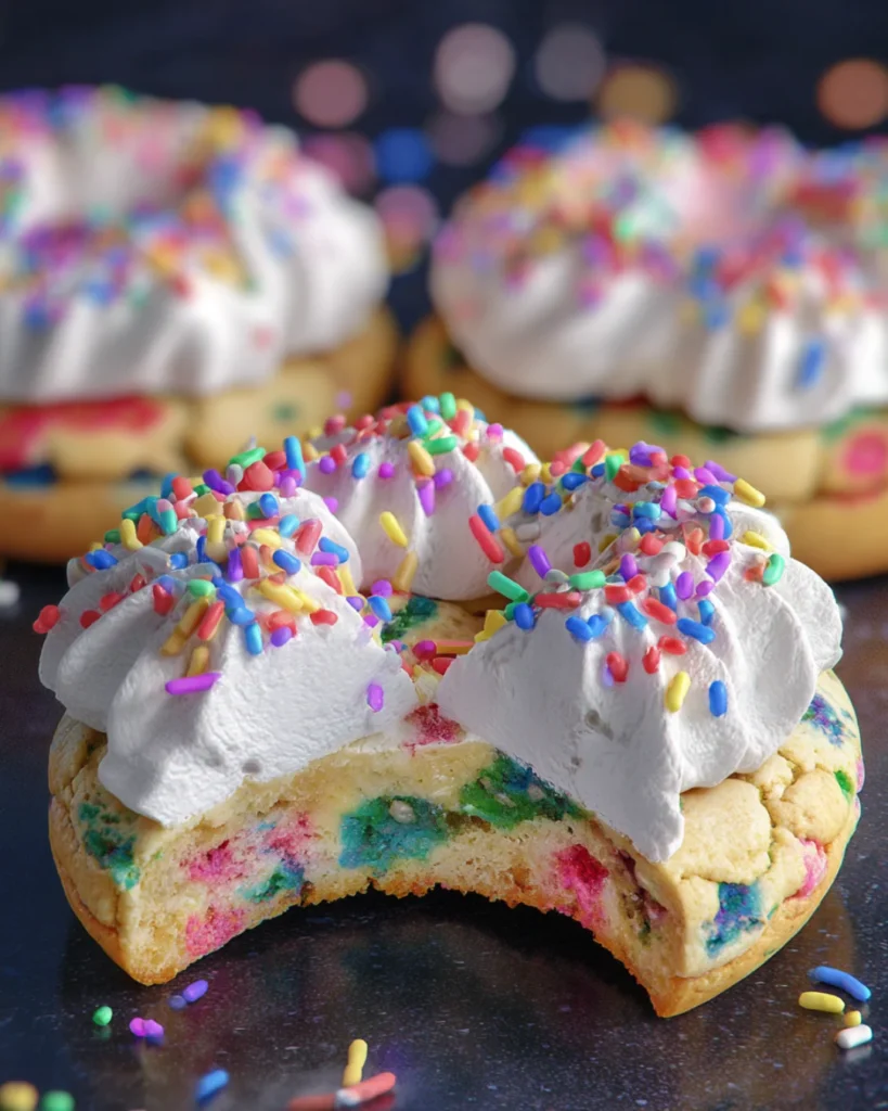 Birthday Cake Protein Cheesecake Cookies