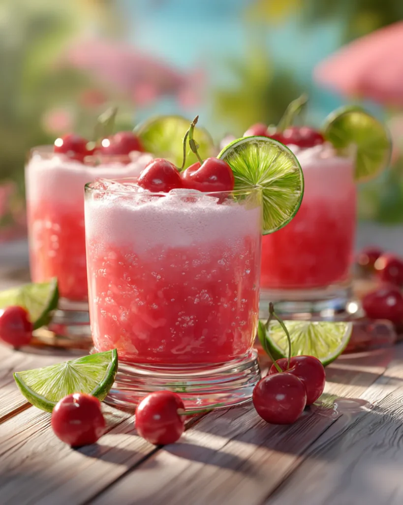 Creamy Vanilla Cherry Limeade