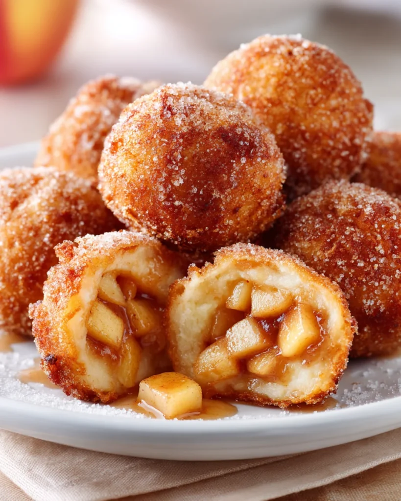 fried apple pie balls